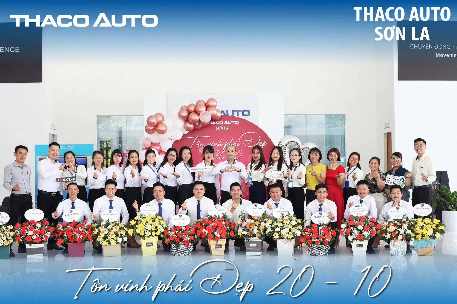 THACO AUTO SƠN LA RỘN RÀNG TỔ CHỨC CHƯƠNG TRÌNH CHÚC MỪNG PHỤ NỮ VIỆT NAM 20/10.