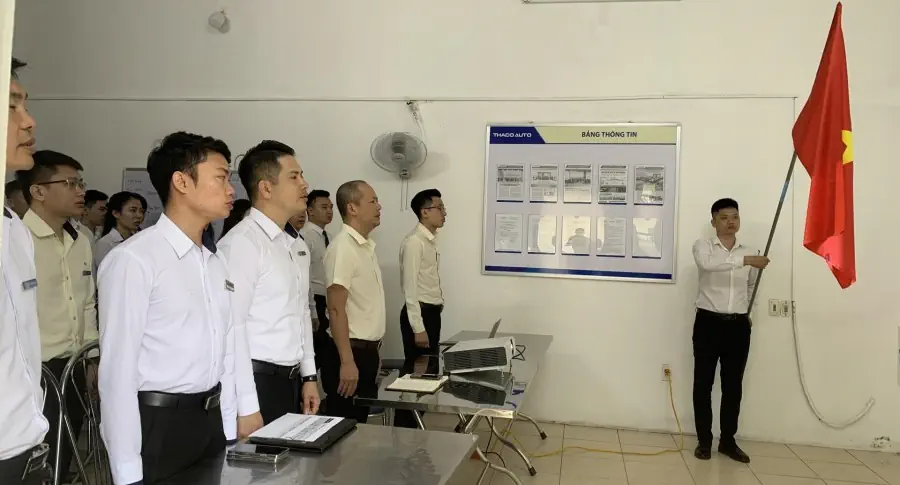 CHƯƠNG TRÌNH LỄ CHÀO CỜ THÁNG 08 TẠI THACO AUTO SƠN LA