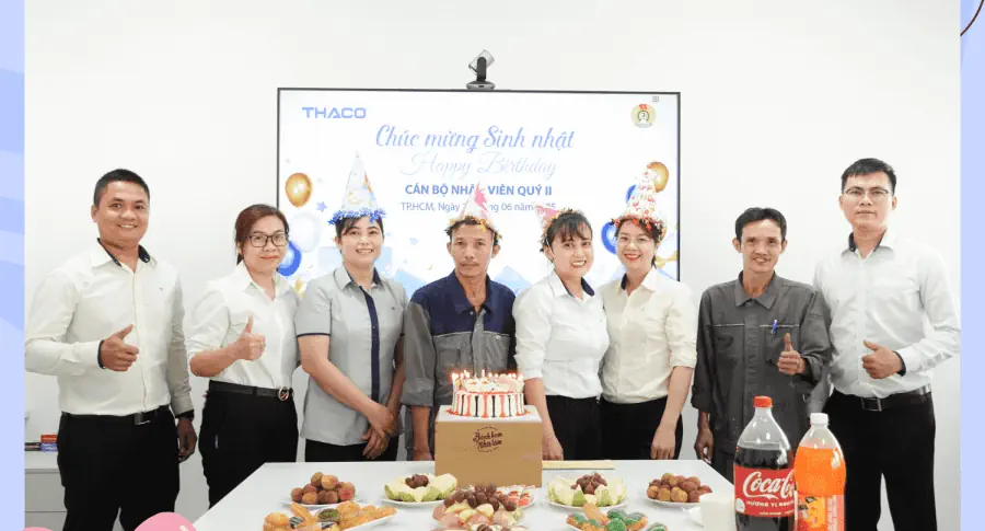 THACO AUTO Tải Bus - TP.HCM tổ chức sinh nhật cho CBNV Quý II: Gắn Kết – Tri Ân – Lan Tỏa Yêu Thương