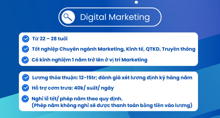 THACO AUTO LONG BIÊN TUYỂN DỤNG DIGITAL MARKETING - CHẶNG ĐƯỜNG PHÁT TRIỂN RỘNG MỞ