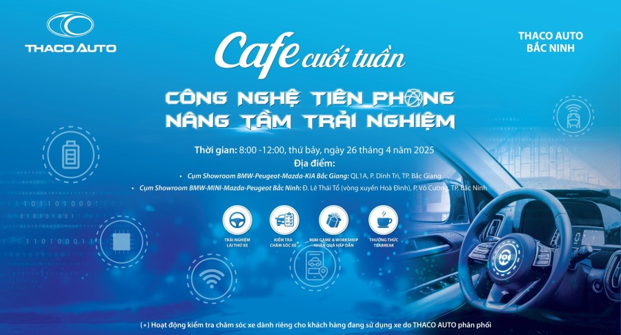CÙNG THACO AUTO BẮC NINH NÂNG TẦM TRẢI NGHIỆM VỚI CHƯƠNG TRÌNH “CAFE CUỐI TUẦN” CHỦ ĐỀ CÔNG NGHỆ