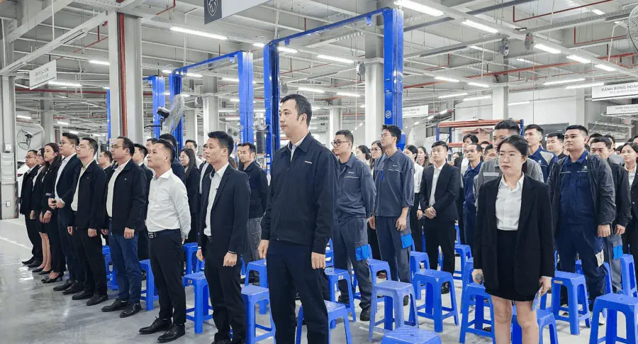 LỄ CHÀO CỜ THÁNG 12 – THACO AUTO BẮC NINH QUYẾT TÂM HOÀN THÀNH MỤC TIÊU CUỐI NĂM 2024