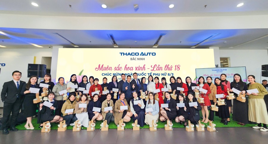 MUÔN SẮC HOA XINH - TRI ÂN PHÁI ĐẸP TẠI THACO AUTO BẮC NINH