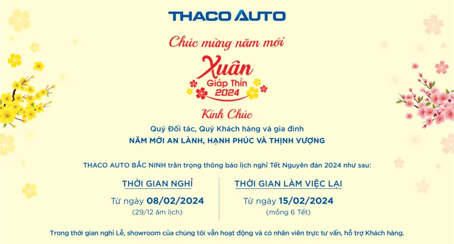 THÔNG BÁO LỊCH TRỰC TẾT GIÁP THÌN 2024