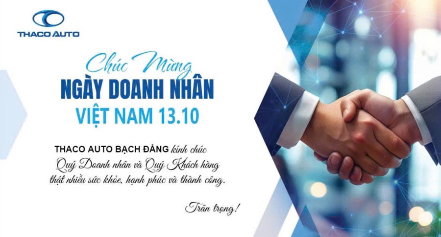 THACO AUTO BẠCH ĐẰNG CHÚC MỪNG NGÀY DOANH NHÂN VIỆT NAM 13/10