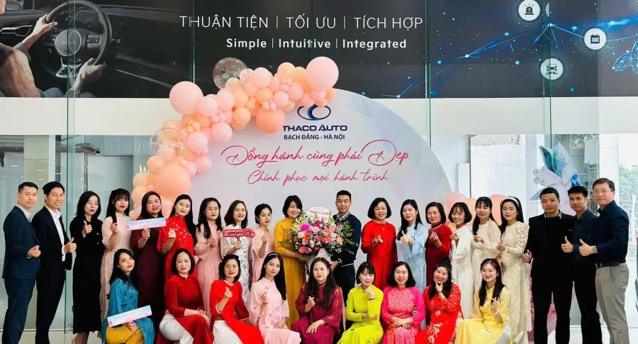 THACO AUTO Bạch Đằng rộn ràng tổ chức chương trình Chúc mừng Phụ nữ Việt Nam 8/3