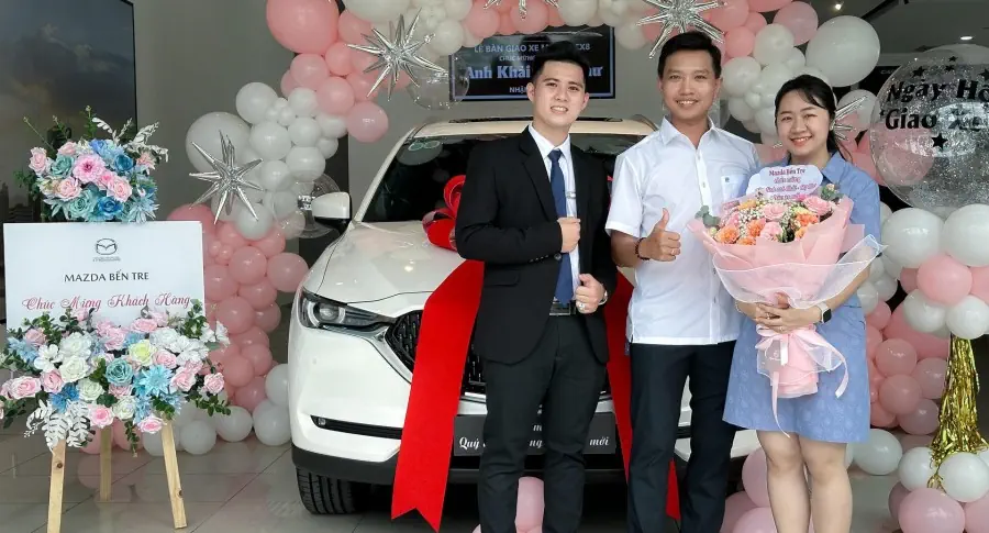 THACO AUTO Bến Tre liên tục bàn giao xe mới sau ưu đãi giảm 50% lệ phí trước bạ