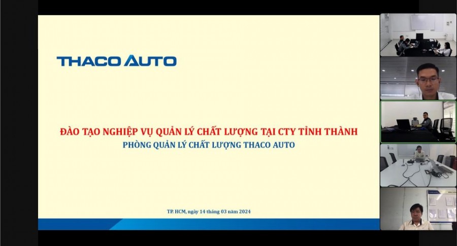 THACO AUTO Bình Thuận tham gia chương trình đào tạo “Nghiệp vụ quản lý chất lượng xe cho nhân sự Quản lý Chất lượng Công ty tỉnh thành”