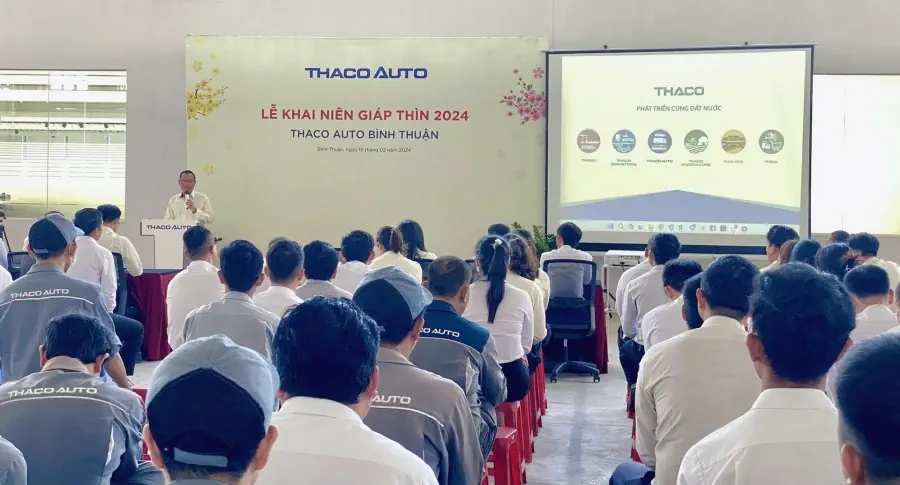 THACO AUTO Bình Thuận tổ chức Lễ Khai niên Giáp Thìn 2024