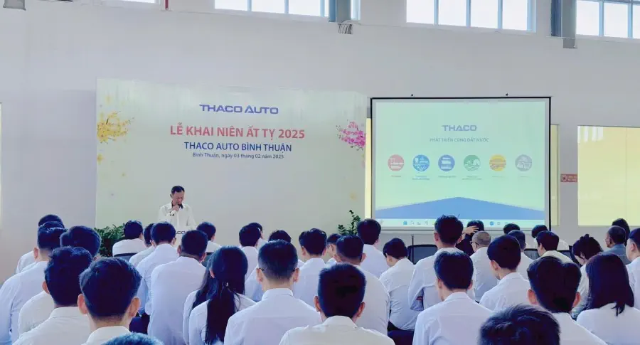 THACO AUTO Bình Thuận tổ chức chương trình Lễ Khai niên Ất Tỵ 2025