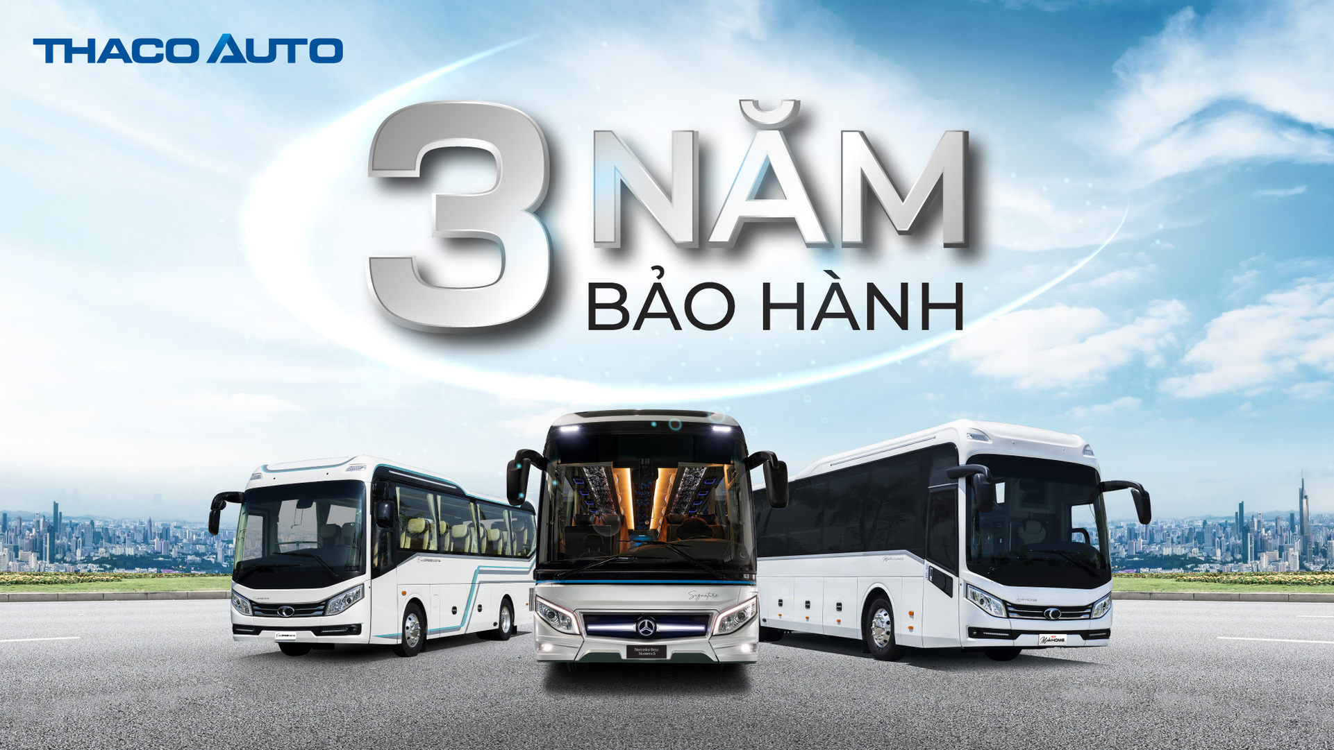 THACO AUTO nâng mức bảo hành tiêu chuẩn lên 3 năm khi khách hàng đầu tư xe tải, bus