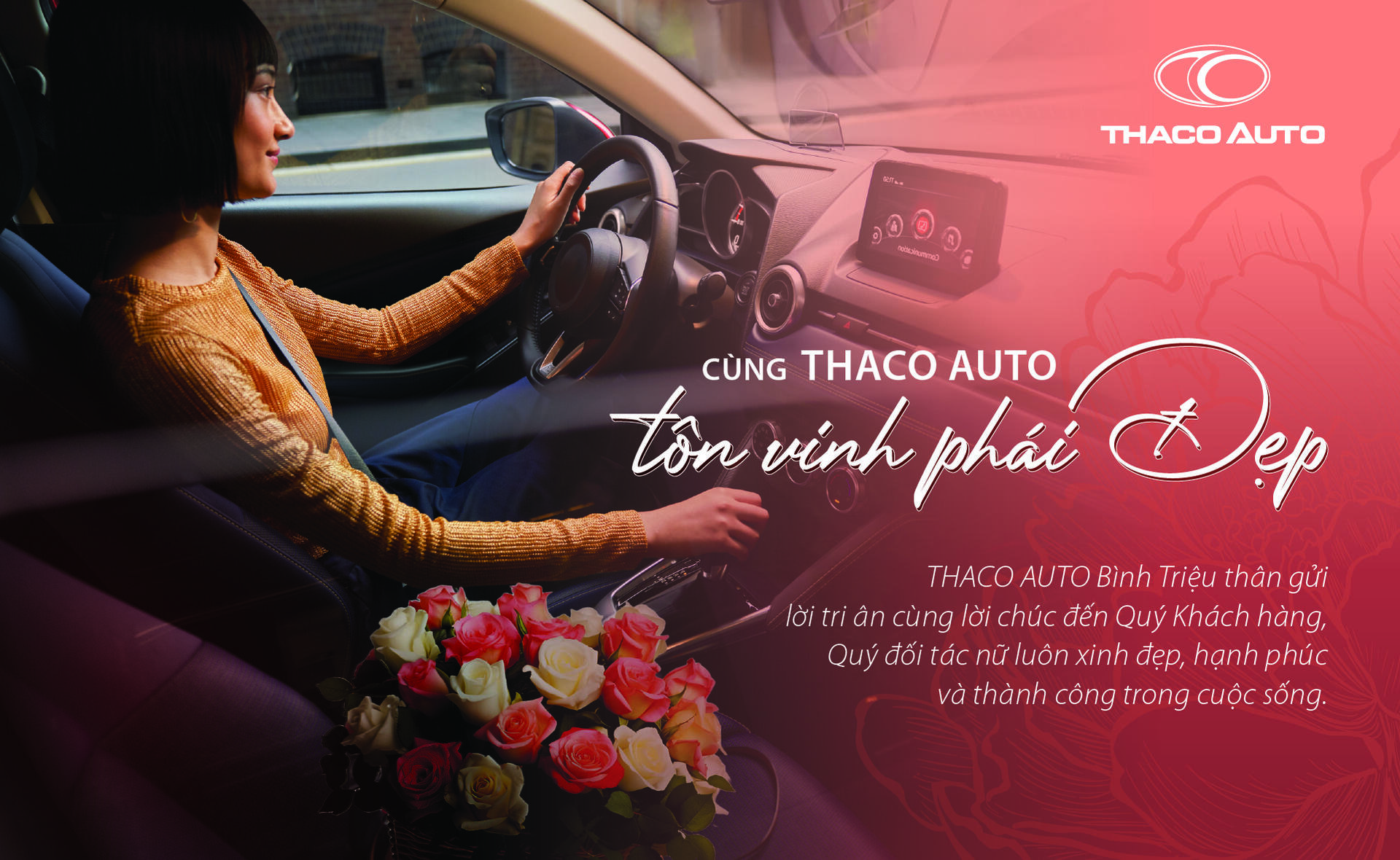 THACO AUTO Bình Triệu Chúc Mừng Ngày Phụ Nữ Việt Nam 20/10