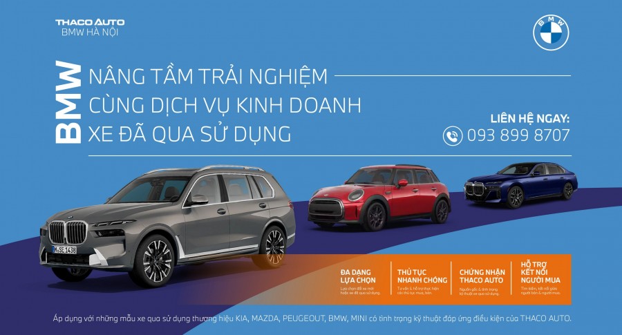 THACO AUTO BMW HÀ NỘI - NÂNG TẦM TRẢI NGHIỆM CÙNG DỊCH VỤ KINH DOANH XE ĐÃ QUA SỬ DỤNG