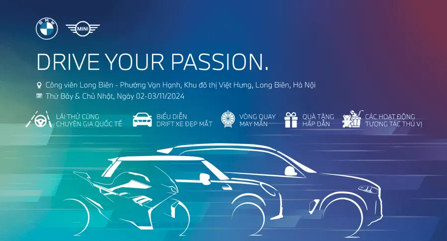 DRIVE YOUR PASSION - CHƯƠNG TRÌNH LÁI THỬ DƯỚI SỰ HƯỚNG DẪN CỦA CHUYÊN GIA QUỐC TẾ