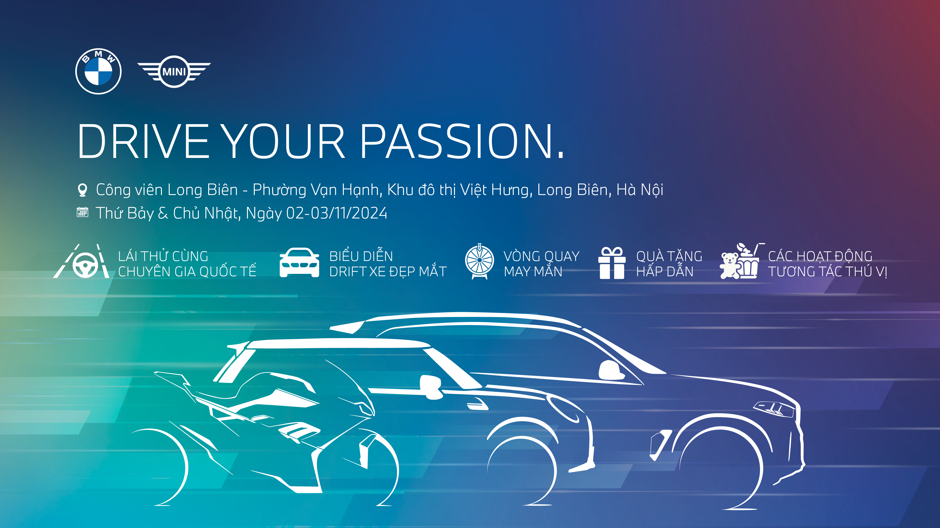 DRIVE YOUR PASSION - CHƯƠNG TRÌNH LÁI THỬ DƯỚI SỰ HƯỚNG DẪN CỦA CHUYÊN GIA QUỐC TẾ