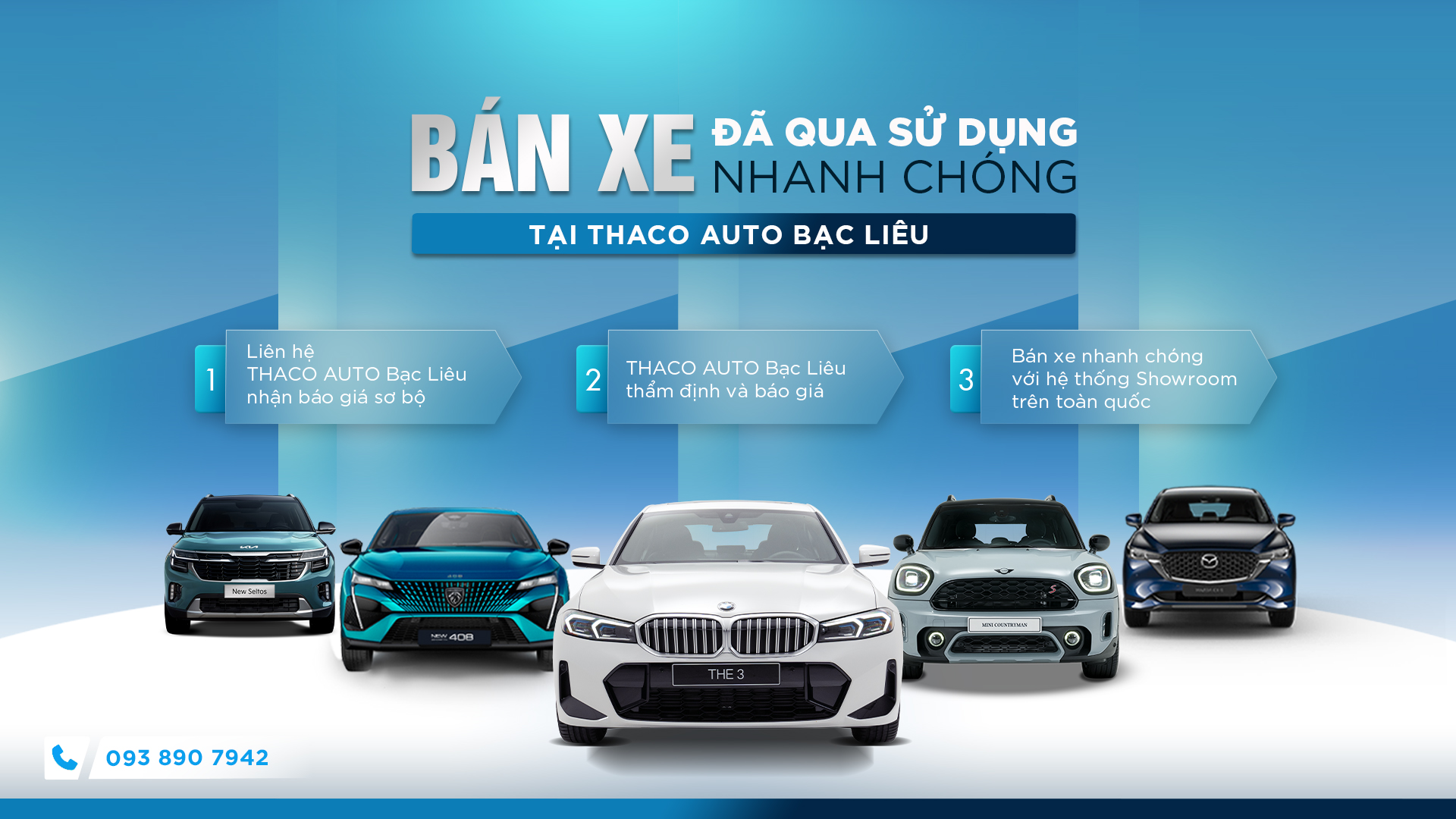 Bán xe đã qua sử dụng nhanh chóng tại THACO AUTO Bạc Liêu