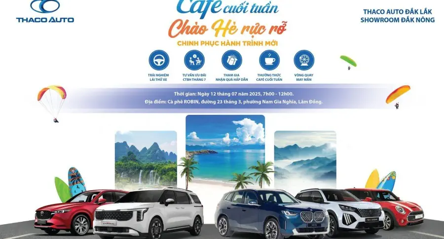 CÀ PHÊ CUỐI TUẦN CÙNG THACO AUTO Đắk Lắk - Showroom Đắk Nông
