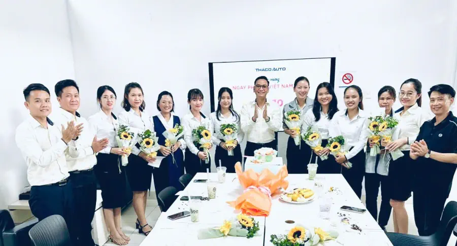 Nữ CBNV THACO AUTO Đắk Nông rạng rỡ trong Ngày Phụ nữ Việt Nam 20/10