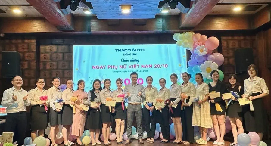 Nữ CBNV THACO AUTO Đồng Nai rạng rỡ trong Ngày Phụ nữ Việt Nam 20/10