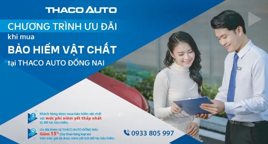 "An tâm tuyệt đối” khi mua bảo hiểm vật chất tại THACO AUTO Đồng Nai