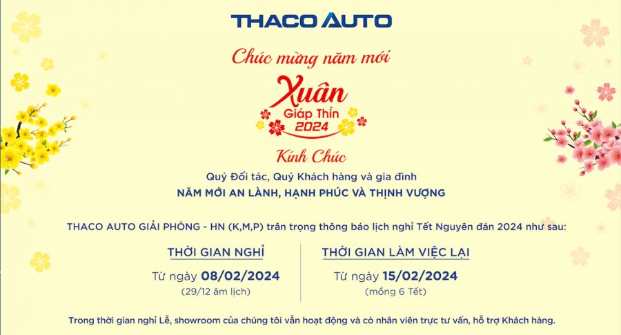 CHÚC MỪNG NĂM MỚI - XUÂN GIÁP THÌN 2024