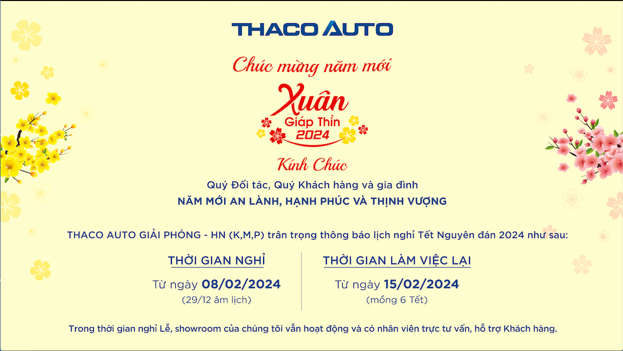 CHÚC MỪNG NĂM MỚI - XUÂN GIÁP THÌN 2024