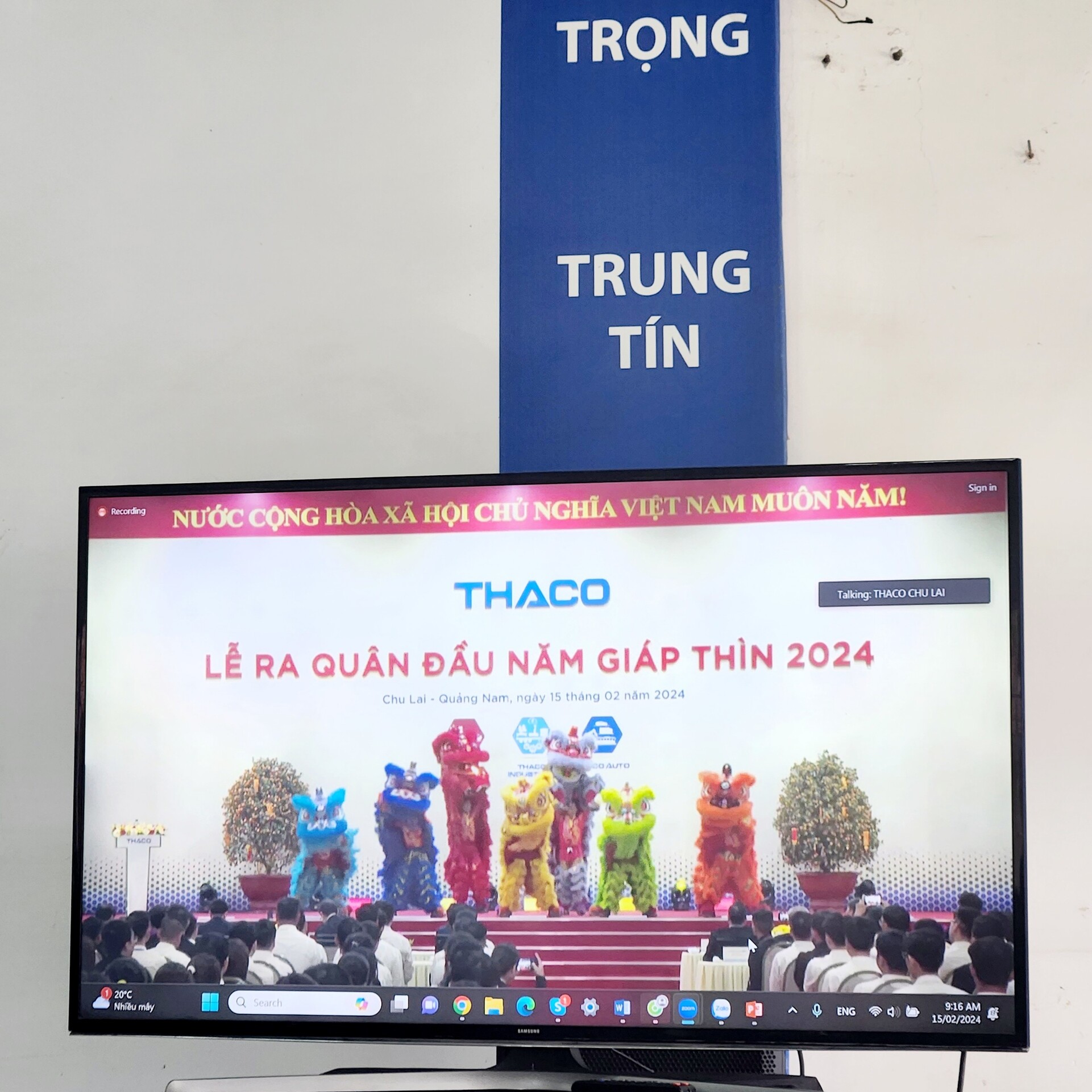 THACO AUTO GIẢI PHÓNG tổ chức chương trình Lễ Khai niên Giáp Thìn 2024