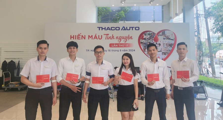 Hiến máu tình nguyện lần thứ 17 năm 2024 tại THACO AUTO GIẢI PHÓNG