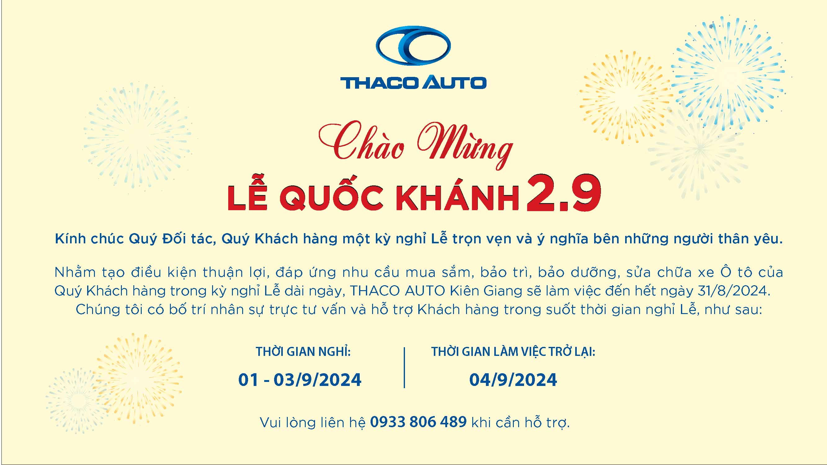 CHÀO MỪNG LỄ QUỐC KHÁNH 2-9