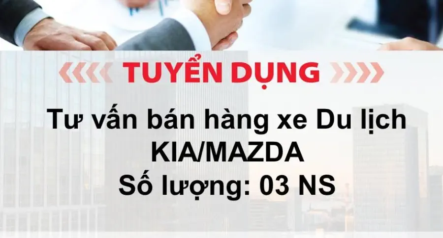 THACO AUTO Phú Yên tuyển dụng Tư Vấn Bán Hàng