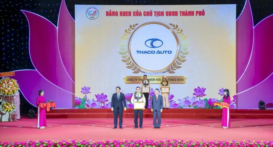 THACO AUTO được vinh danh “Gương điển hình tiên tiến” tại Đại hội Thi đua yêu nước TP. Đà Nẵng lần thứ I