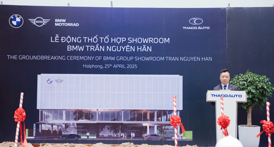 THACO AUTO tổ chức lễ động thổ showroom BMW retail.next tại Hải Phòng