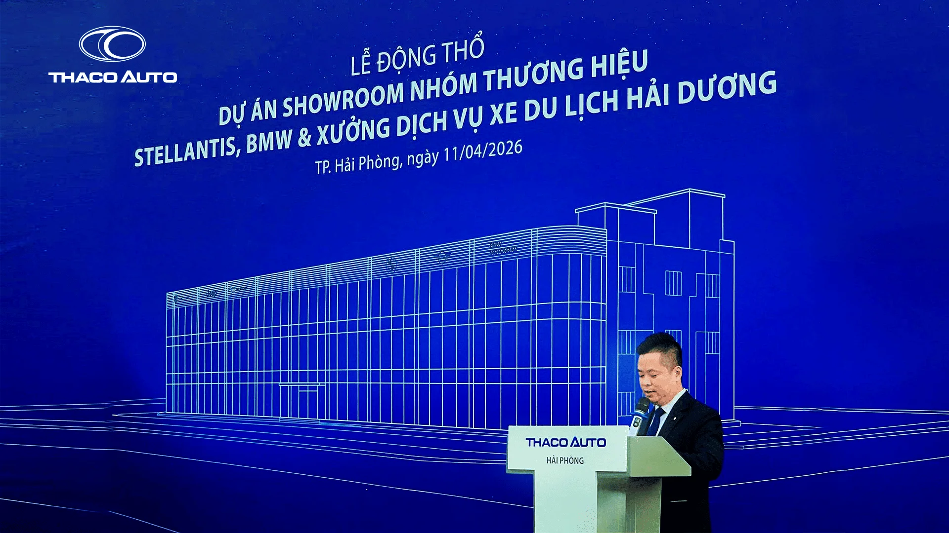 Dự án SR nhóm thương hiệu Stellantis, BMW & Xưởng Dịch vụ Xe Du lịch Hải Dương toạ lạc tại KCN Kỹ thuật cao An Phát, phường Việt Hòa, Hải Phòng.webp