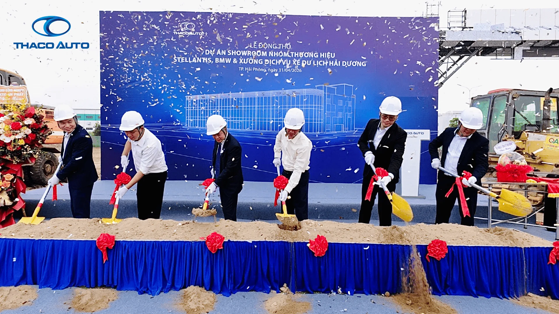 Dự án SR Stellantis-BMW-Xưởng dịch vụ xe DL hải dương là dấu mốc quan trọng trong chiến lược phát triển hệ thống phân phối và dịch vụ của THACO AUTO.webp