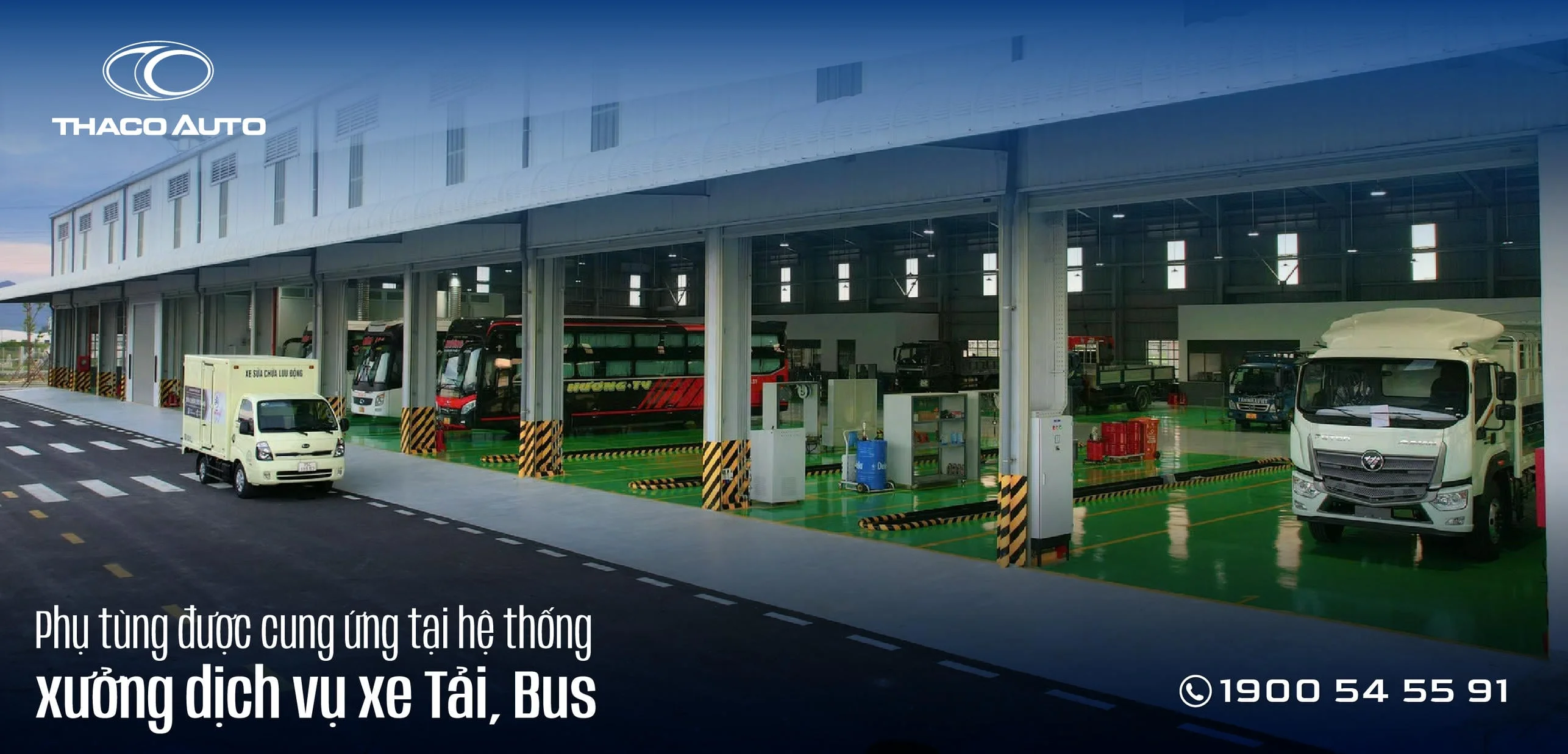 Phụ tùng được cung ứng tại hệ thống xưởng dịch vụ uỷ quyền của THACO AUTO trên toàn quốc.webp