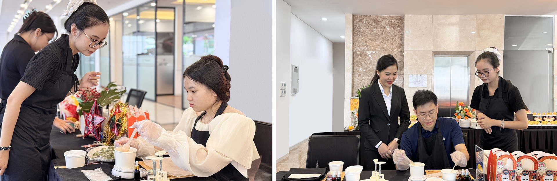 khách hàng tham gia workshop cafe cuối tuần