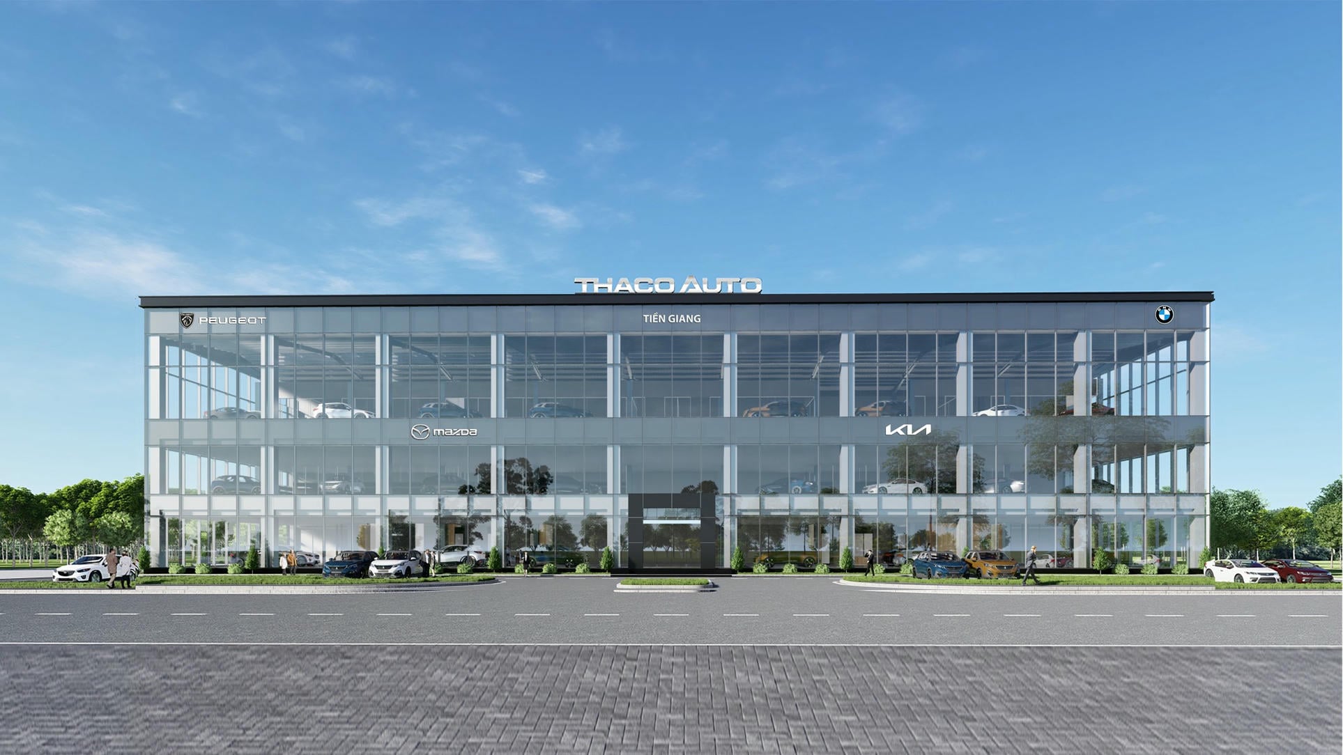 showroom THACO AUTO TIỀN GIANG