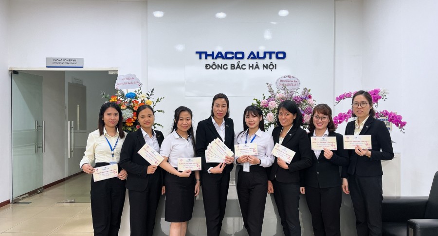 MUÔN SẮC HOA XINH - TRI ÂN PHÁI ĐẸP TẠI THACO AUTO ĐÔNG BẮC HÀ NỘI.