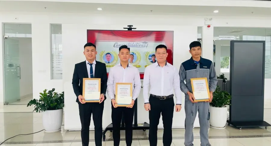 CHƯƠNG TRÌNH LỄ CHÀO CỜ TẠI THACO AUTO THÁI BÌNH