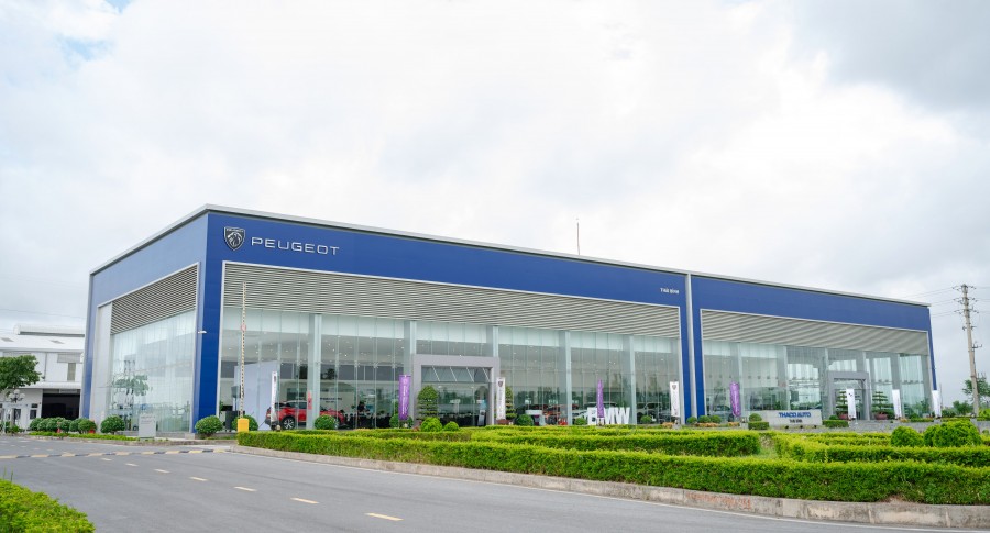 THACO AUTO THÁI BÌNH, CÔNG TY TỈNH THÀNH SỞ HỮU TỔ HỢP SHOWROOM PEUGEOT - BMW