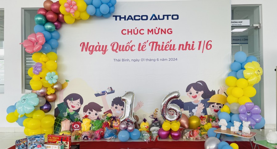 THACO AUTO THÁI BÌNH TỔ CHỨC CÁC HOẠT ĐỘNG MỪNG NGÀY QUỐC TẾ THIẾU NHI 1/6