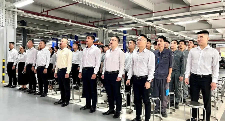 THACO Auto Thanh Hóa Khẳng Định Tầm Nhìn Chiến Lược tại Lễ Chào Cờ Tháng 5/2025