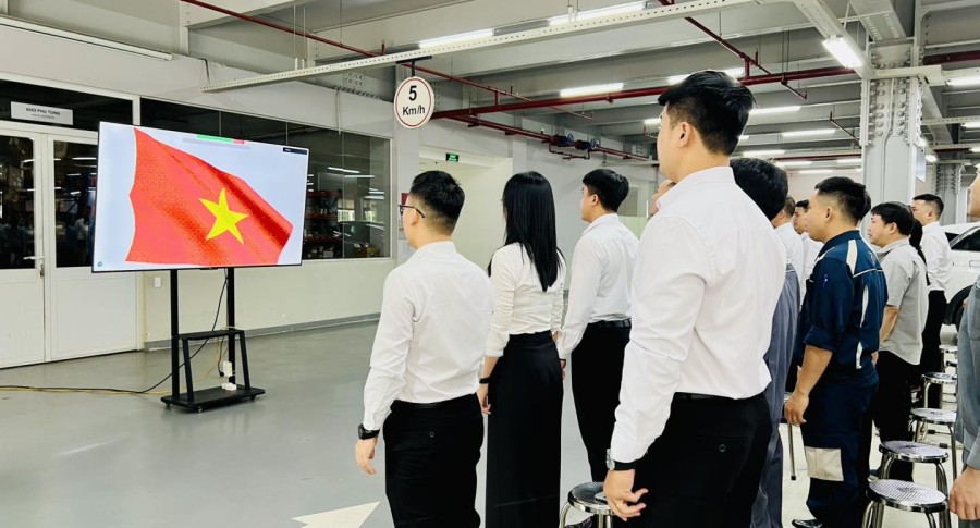 Lễ Chào Cờ Tháng 6/2025 - THACO Auto Thanh Hóa Khẳng Định Tầm Nhìn Chiến Lược