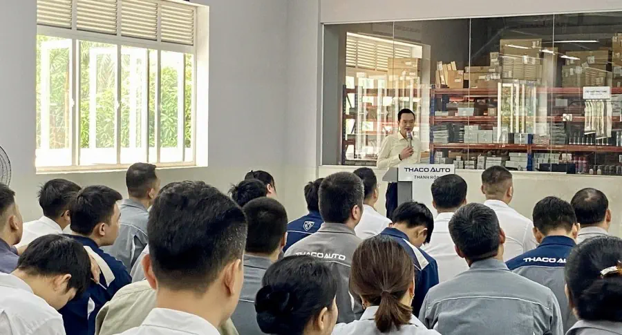 HOẠT ĐỘNG CHÀO CỜ ĐẦU THÁNG 6 TẠI THACO AUTO THANH HÓA