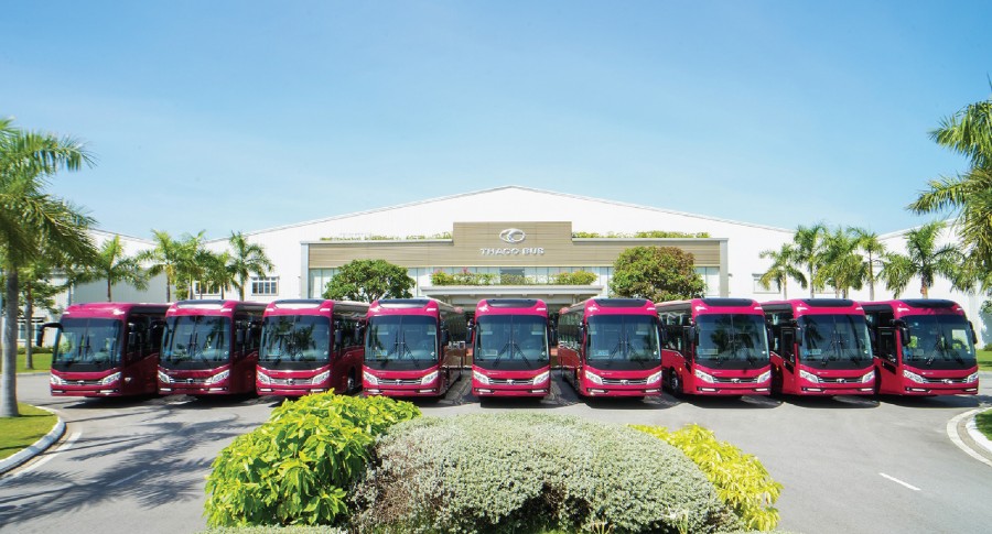 THACO sleeper buses are launched in the Philippines