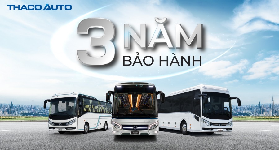 THACO AUTO nâng mức bảo hành tiêu chuẩn lên 3 năm khi khách hàng đầu tư xe tải, bus