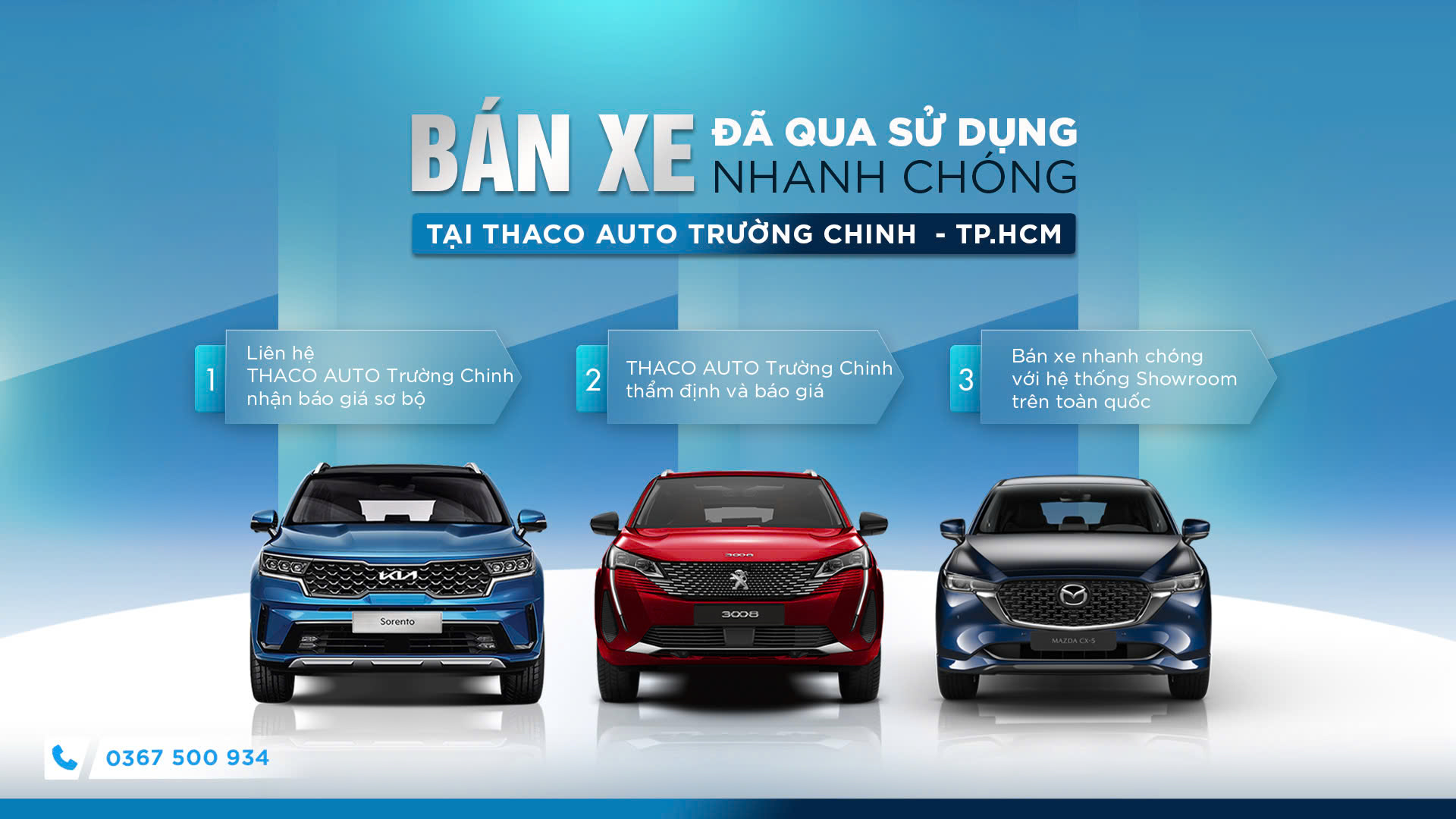 Bán xe đã qua sử dụng nhanh chóng tại THACO AUTO Trường Chinh