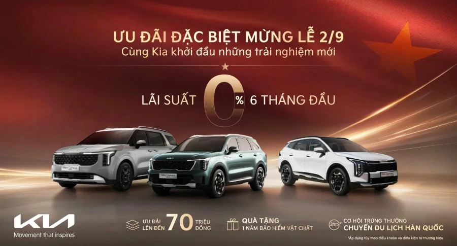 THACO AUTO triển khai nhiều ưu đãi dịp Quốc khánh 2/9