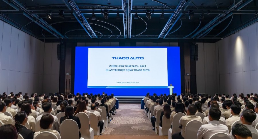 THACO AUTO tổ chức hội nghị triển khai kế hoạch quý III và 6 tháng cuối năm 2023 miền Nam & miền Bắc