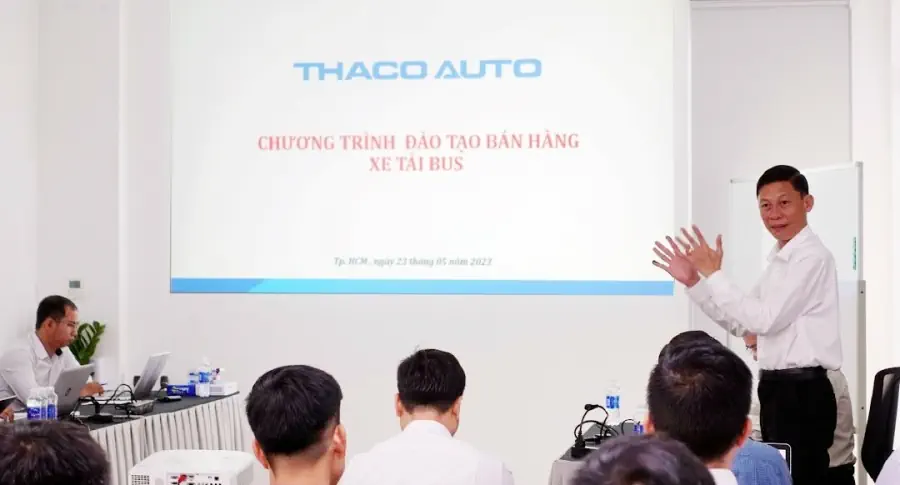 THACO AUTO tổ chức Đào tạo Kiến thức và Kỹ năng Bán hàng dành cho lãnh đạo phụ trách kinh doanh xe Tải, Bus trên cả nước